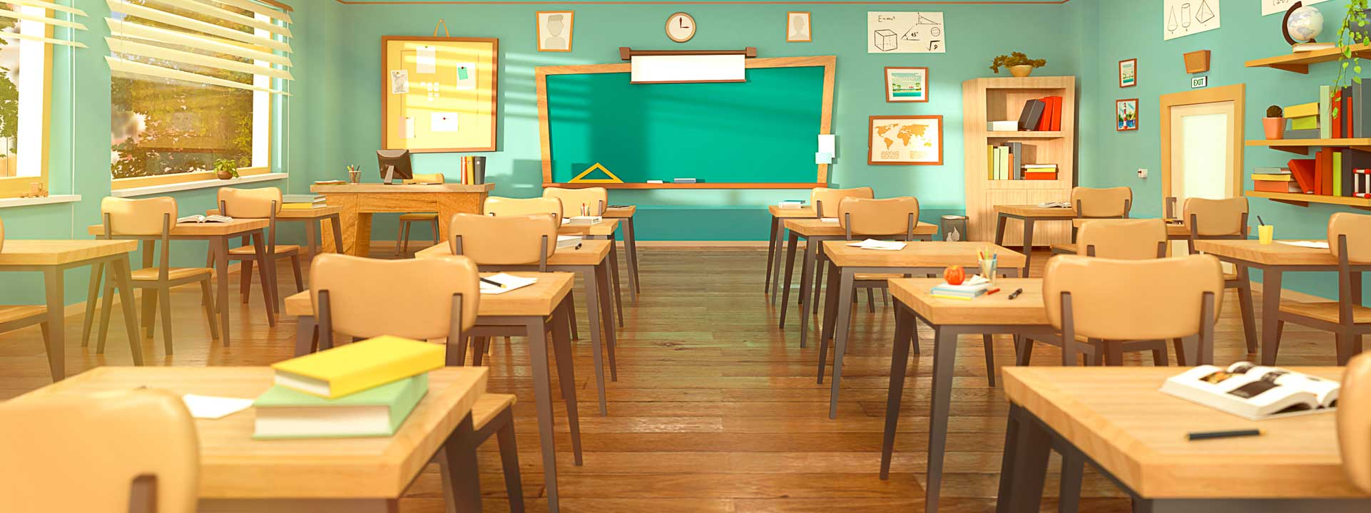 Leeres Klassenzimmer