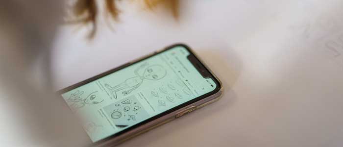 Smarphone mit Google-Bildersuche