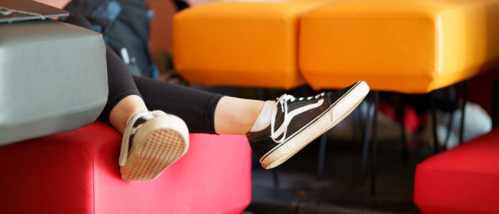 Mädchen ruht sich aus