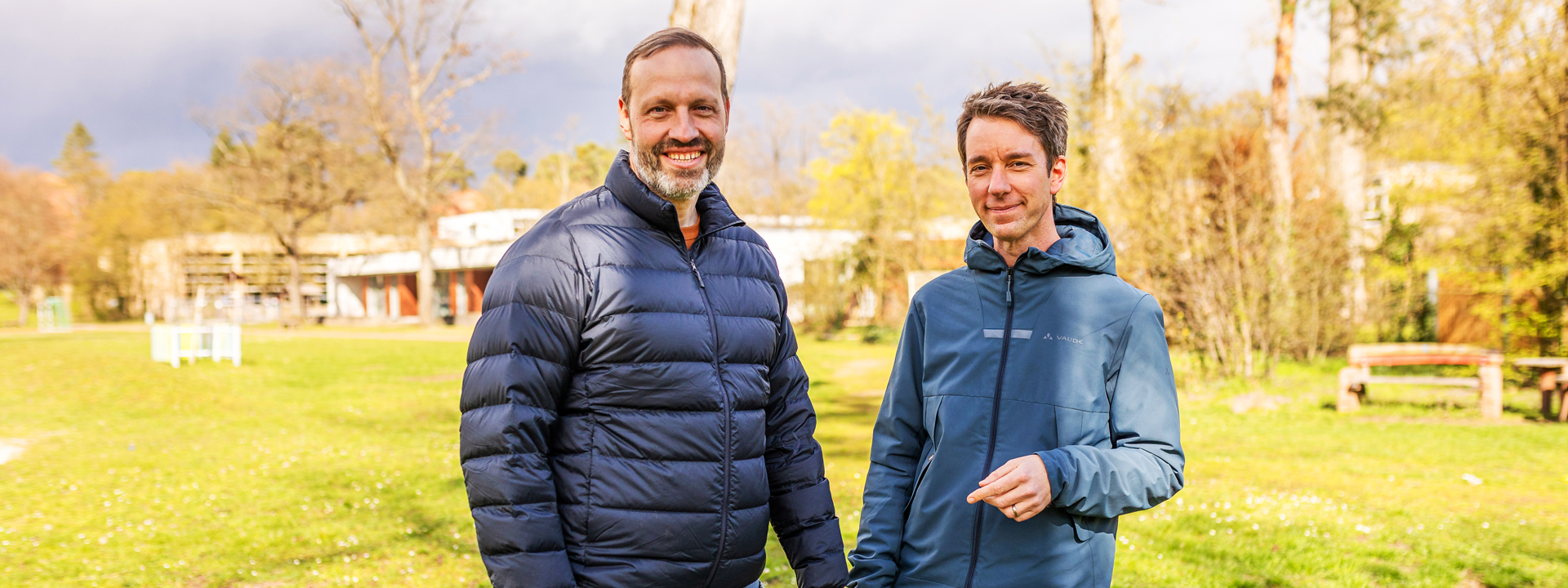 Schulleiter Micha Pallesche (links) und sein Stellvertreter Dominik König-Kurowski