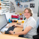 Stephanie Sperling, Schulsekretariatsfachkraft an der Freien Martinus-Schule Gonsenheim in Mainz